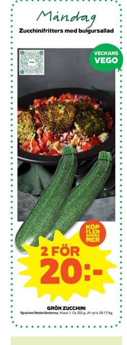 Stora Coop Zucchini erbjuda