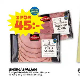 Stora Coop Jakobsdals Smörgåspålägg erbjuda