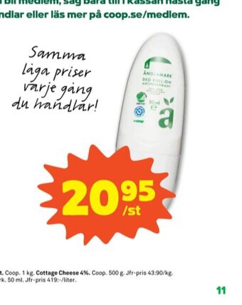 Stora Coop Änglamark Deodorant erbjuda