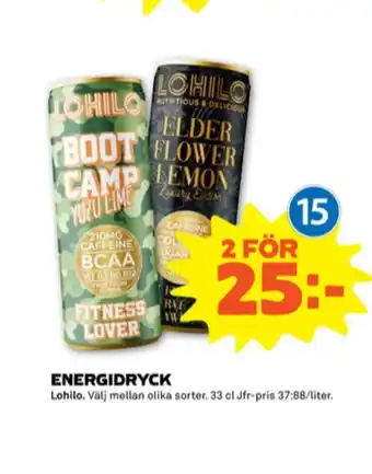 Stora Coop Lohilo Energidryck erbjuda