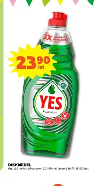 Stora Coop Yes Handdiskmedel erbjuda