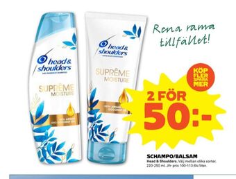 Stora Coop Head&Shoulders Balsam erbjuda