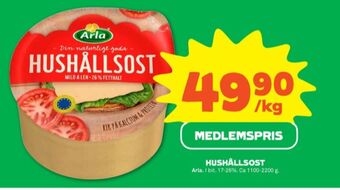 Stora Coop Arla Hushållsost erbjuda