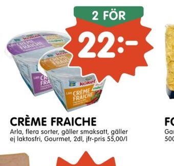 Tempo Arla Köket Crème fraiche erbjuda