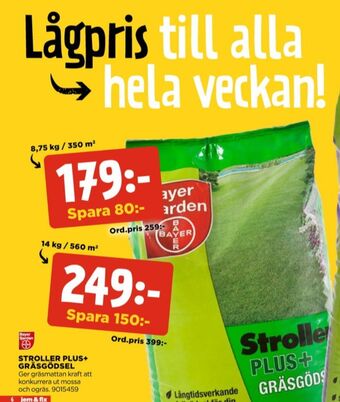 Jem&Fix Stroller Kombi Gräsmattegödsel erbjuda