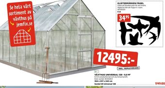 Jem&Fix Halls Växthus erbjuda