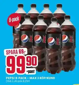 ÖoB Pepsi 8-pack erbjuda