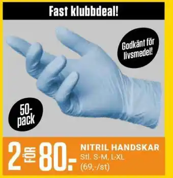 ÖoB NITRIL HANDSKAR erbjuda