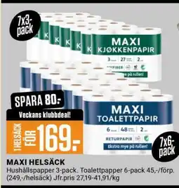 ÖoB MAXI HELSÄCK erbjuda