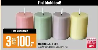 ÖoB BLOCKLJUS LED erbjuda