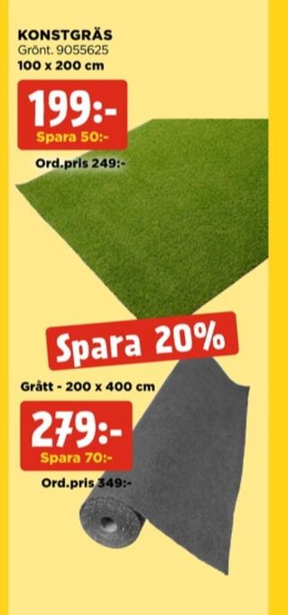 Jem&Fix Konstgräs erbjuda
