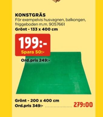 Jem&Fix Konstgräs erbjuda