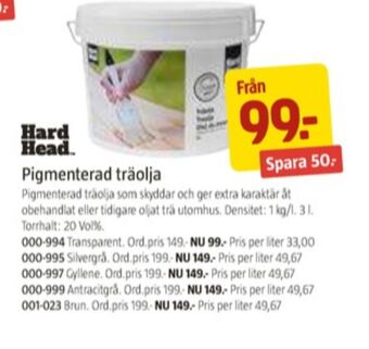 Jula Hard Head Träolja erbjuda