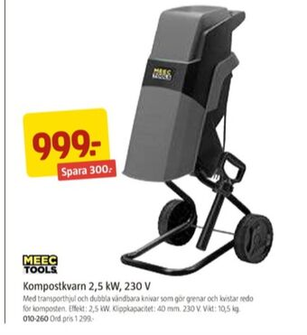 Jula Meec Tools Kompostkvarn erbjuda