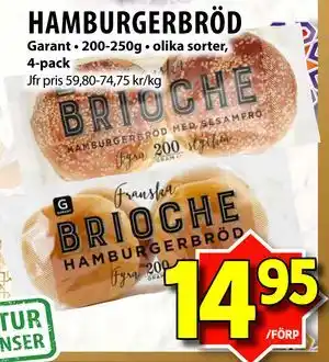 Matvärlden Tensta HAMBURGERBRÖD erbjuda