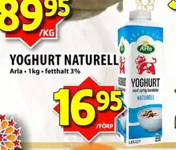 Matvärlden Tensta YOGHURT NATURELL erbjuda