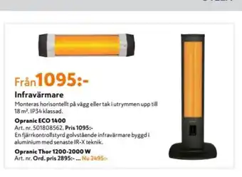 Opranics Terrassvärmare