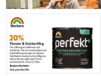 K-rauta Beckers Procent erbjuda