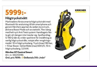 K-rauta Kärcher Högtryckstvätt erbjuda