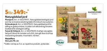 K-rauta Hasselfors Garden Plantjord erbjuda