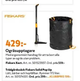 K-rauta Fiskars Säck erbjuda