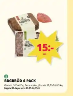 Tempo Ragbröd 6-pack erbjuda