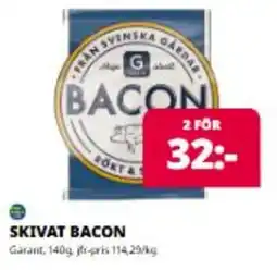 Tempo Skivat bacon erbjuda