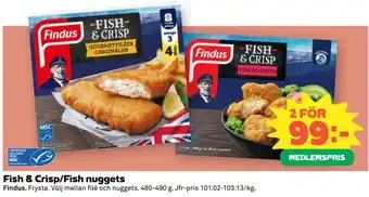 Fish & crisp/fish nuggets