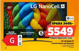 Power Lg 55" 4k smart tv levande färger med nanocell erbjuda