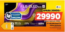 Power Lg 77" 4k oled smart tv ultimat ljusstyrka erbjuda