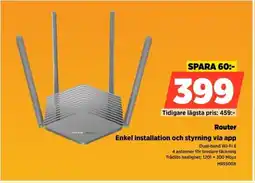 Power Router Enkel installation och styrning via app erbjuda