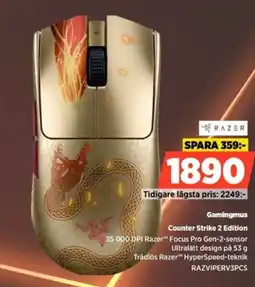 Power Razer gamingmus counter strike 2 edition erbjuda