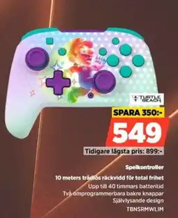 Power Spelkontroller 10 meters trådlös räckvidd för total frihet erbjuda