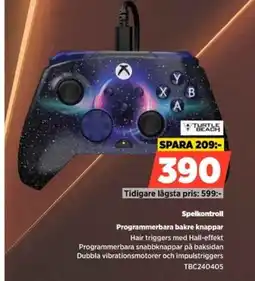 Power Spelkontroll programmerbara bakre knappar erbjuda