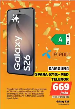 Power Samsung galaxy s26 sms942bzkgeub erbjuda