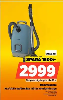 Power Miele dammsugare kraftfull sugförmåga möter komfortdesign erbjuda