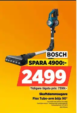 Power Bosch skaftdammsugare flex tube-arm böjs 90° erbjuda