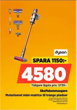 Power Dyson skaftdammsugare motoriseret mini-matrice til trange pladser erbjuda