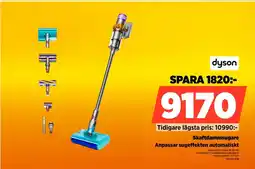 Power Dyson skaftdammsugare anpassar sugeffekten automatiskt erbjuda