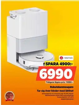 Power Roborock robotdammsugare tar sig över hinder med lätthet erbjuda