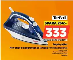 Power Tefal Ångstrykjärn Non-stick-beläggningen är lämplig för olika material erbjuda