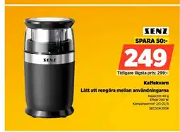 Power Zenz kaffekvarn lätt att rengöra mellan användningarna erbjuda