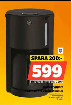 Power Kaffebryggare Håller kaffet varmt i timmar erbjuda