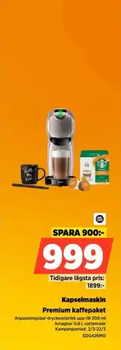 Power Kapselmaskin premium kaffepaket erbjuda