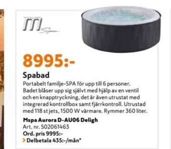 M Spa Utespa