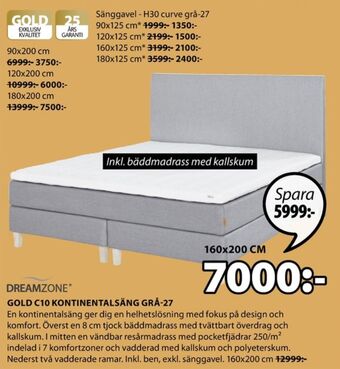 JYSK DreamZone Sängar erbjuda