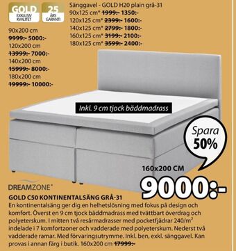JYSK DreamZone Sänggavel erbjuda