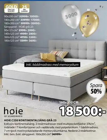 JYSK Høie Sängar erbjuda