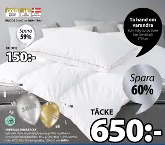 JYSK Fossflakes Huvudkudde erbjuda