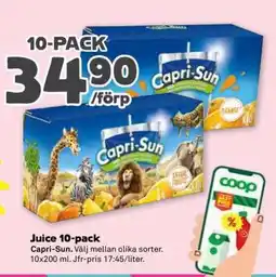 Stora Coop Juice 10-pack erbjuda
